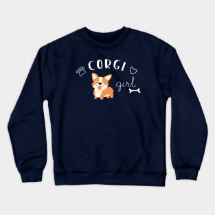 Corgi Girl Crewneck Sweatshirt